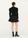INTO THE EAST 25 Autumn/Winter Layered Short Skirt ITE-E1DGAW071BL21SK-HEI Black (E1DGAW070WT21SK)